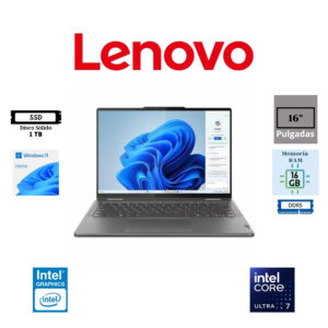 LAPTOP LENOVO YOGA 7 16IML9 2-IN-1 16" WUXGA IPS TOUCH INTEL CORE ULTRA I7-155U 16GB RAM DDR5 1TB SSD M.2 INTEL INTEGRATED GRAPHICS WINDOWS 11 HOME