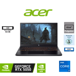 LAPTOP GAMING ACER NITRO5 V ANV15-52-71JV 15.6" INTEL CORE I7-13620H 16GB RAM 512GB SSD NVIDIA GEFORCE RTX 5050 6GB FREEDOS