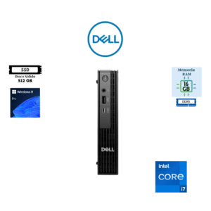 COMPUTADORA DESKTOP DELL PRO MFF QCM1250 INTEL CORE I7 14700T 16GB RAM DDR5 512GB SSD WINDOWS 11 PRO