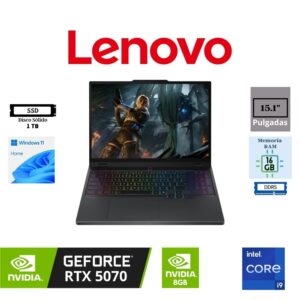 LAPTOP GAMING LENOVO LEGION 5 15IRX10 15.1″ WQXGA OLED INTEL CORE I9-14900HX 1TB SSD 16GB RAM NVIDIA GEFORCE RTX 5070 8GB WINDOWS 11