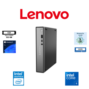 COMPUTADORA LENOVO THINKCENTRE NEO 50Q GEN 5 INTEL CORE 5 210H 16GB RAM DDR5 512GB SSD INTEGRATED INTEL GRAPHICS WINDOWS 11 PRO