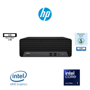 COMPUTADORA DESKTOP HP PRODESK 4 SFF G1I INTEL CORE ULTRA 7 265 16GB RAM DDR5 1TB SSD INTEL UHD GRAPHICS