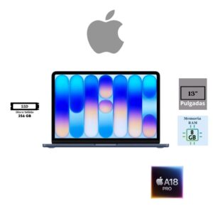 LAPTOP APPLE MACBOOK NEO 13 LIQUID RETINA 13" A18 PRO 6-CORE CPU 5-CORE GPU 8GB RAM 256GB SSD INDIGO MACOS