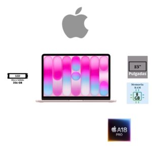 LAPTOP APPLE MACBOOK NEO 13 LIQUID RETINA 13" A18 PRO 6-CORE CPU 5-CORE GPU 8GB RAM 256GB SSD BLUSH MACOS