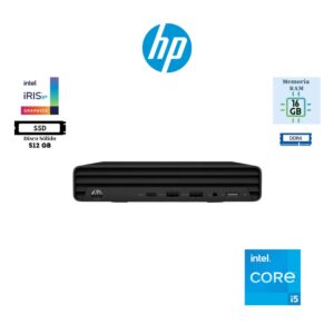 COMPUTADORA MINI PC HP PRO 260 G9 INTEL CORE I5 1334U 16GB RAM DDR4 512GB SSD INTEL IRIS XE GRAPHICS FREEDOS