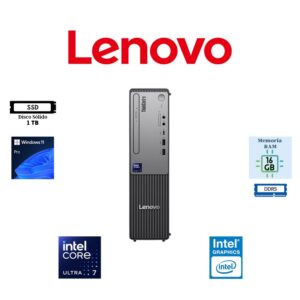 COMPUTADORA DESKTOP Lenovo THINKCENTRE NEO 50S GEN 6 INTEL CORE ULTRA 7 265 16GB RAM DDR5 1TB SSD INTEL INTEGRATED GRAPHICS WINDOWS 11 PRO