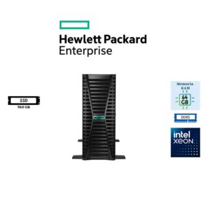 SERVIDOR HPE PROLIANT COMPUTE ML350 GEN12 INTEL XEON 6505P 64GB RAM DDR5 960GB SSD
