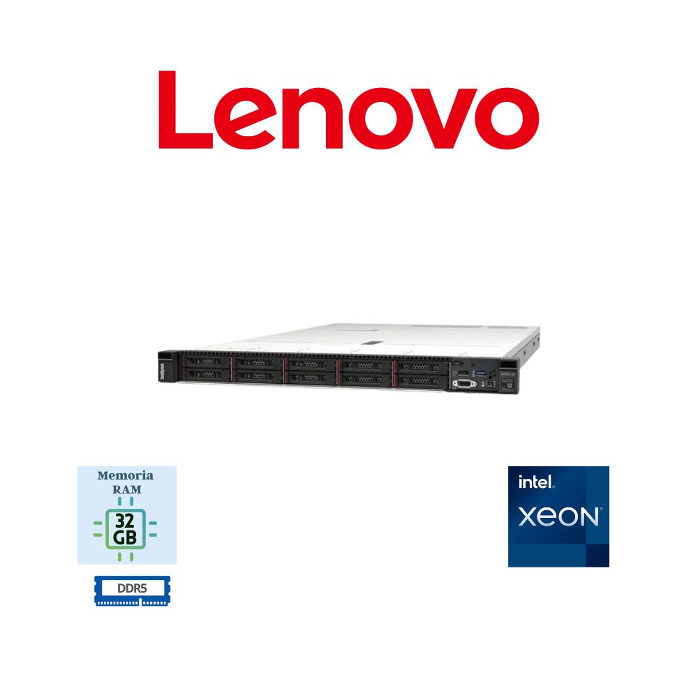 SERVIDOR LENOVO THINKSYSTEM SR250 V3 INTEL XEON 6353P 32GB RAM DDR5