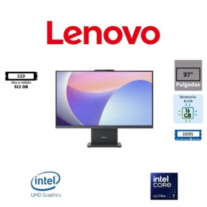 COMPUTADORA ALL IN ONE Lenovo IDEACENTRE AIO 27IRH9 27" INTEL CORE I7 13620H 16GB RAM DDR5 512GB SSD INTEL UHD GRAPHICS