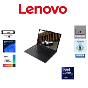 LAPTOP LENOVO THINKPAD T14S GEN 6 14″ WUXGA IPS INTEL CORE ULTRA 7 255U 1TB SSD M.2 32GB RAM LPDDR5X INTEL GRAPHICS WINDOWS 11 PRO BLACK 21R2000SLM