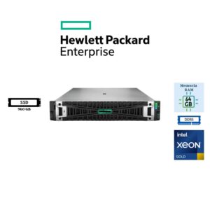 SERVIDOR HPE PROLIANT DL380 GEN11 INTEL XEON GOLD 5515+ 64GB RAM DDR5 960GB SSD