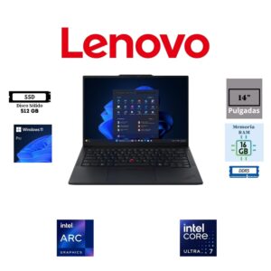 LAPTOP LENOVO THINKPAD E14 GEN 7 14″ WUXGA IPS INTEL CORE ULTRA 7 255H 512GB SSD M.2 16GB RAM DDR5 INTEL ARC GRAPHICS WINDOWS 11 PRO