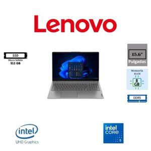LAPTOP LENOVO V15 G5 IRL 15.6″ FHD ANTIGLARE INTEL CORE 5 210H 512GB SSD M.2 8GB RAM DDR5 INTEL GRAPHICS