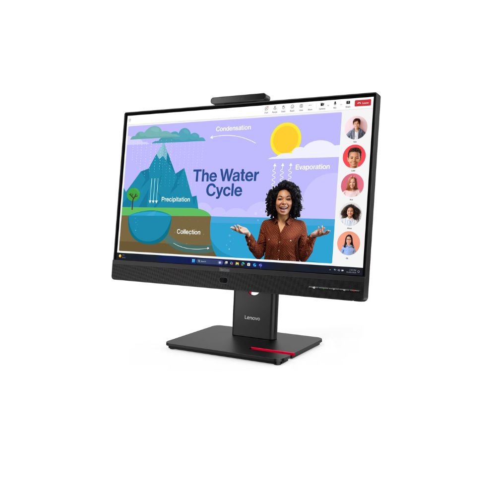 MONITOR LENOVO THINKVISION T24D-4V 23.8″ FHD IPS 120HZ USB-C RJ45 WEBCAM 5MP SPEAKERS BLACK 64B7UAR1LA - Imagen 3