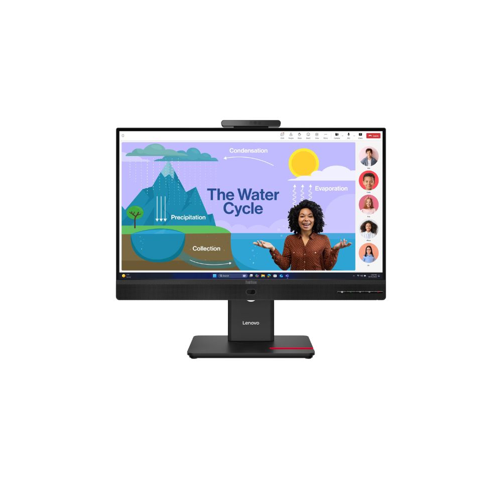 MONITOR LENOVO THINKVISION T24D-4V 23.8″ FHD IPS 120HZ USB-C RJ45 WEBCAM 5MP SPEAKERS BLACK 64B7UAR1LA - Imagen 5