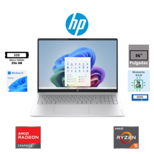 LAPTOP HP OMNIBOOK 3 16-BY0205DX 16″ WUXGA IPS TOUCH AMD RYZEN 5 4-CORE 16GB RAM LPDDR5 256GB SSD M.2 AMD RADEON GRAPHICS WINDOWS 11