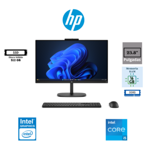 COMPUTADORA ALL IN ONE HP PROSTUDIO 2 AIO G2I INTEL CORE 5 120U 23.8″ FHD 16GB DDR5 512GB SSD INTEL GRAPHICS