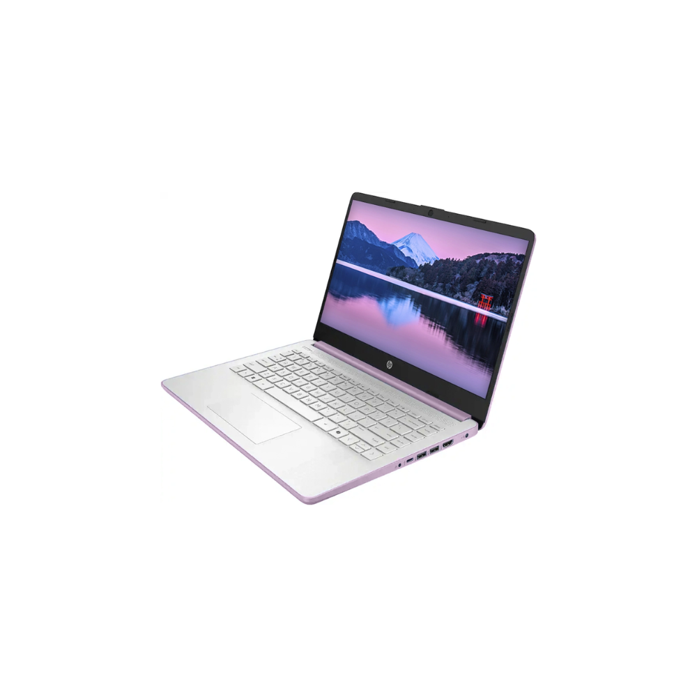 LAPTOP HP 14-DQ6104DX 14″ HD INTEL PROCESSOR N150 4GB RAM 128GB UFS INTEL GRAPHICS WINDOWS 11 HOME HONEY LAVENDER - Imagen 2