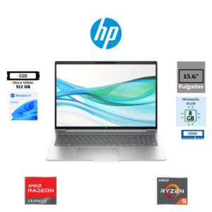 LAPTOP HP 15-FC0353LA AMD RYZEN 5 7530U 15.6″ FHD 8GB DDR4 512GB SSD AMD RADEON GRAPHICS WINDOWS 11 HOME