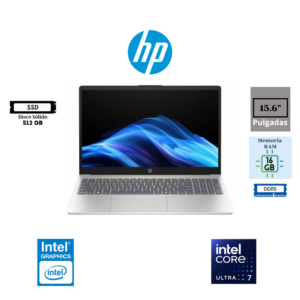 LAPTOP HP 15-FD2375LA INTEL CORE ULTRA 7 255U 15.6″ FHD 16GB DDR5 512GB SSD INTEL GRAPHICS