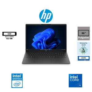 LAPTOP HP 200 G2i INTEL CORE 5 120U 16" WUXGA IPS 16GB DDR5 512GB SSD