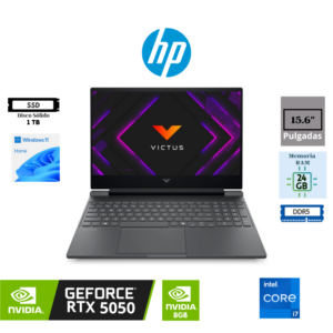 LAPTOP HP VICTUS GAMING 15-FA2029LA INTEL CORE I7-13620H 15.6″ FHD IPS 144HZ 24GB DDR5 1TB SSD NVIDIA GEFORCE RTX 5050 8GB WINDOWS 11 HOME