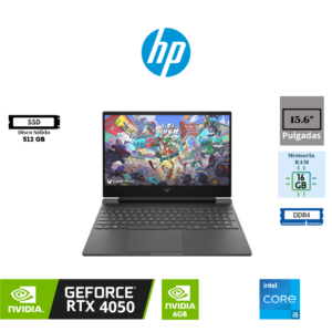 LAPTOP HP VICTUS GAMING 15-FA2032LA INTEL CORE I5-13420H 15.6″ FHD IPS 16GB DDR4 512GB SSD NVIDIA GEFORCE RTX 4050 6GB