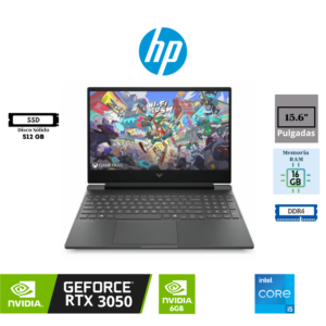 LAPTOP HP VICTUS GAMING 15-FA2033LA INTEL CORE I5-13420H 15.6″ FHD IPS 16GB DDR4 512GB SSD NVIDIA GEFORCE RTX 3050 6GB