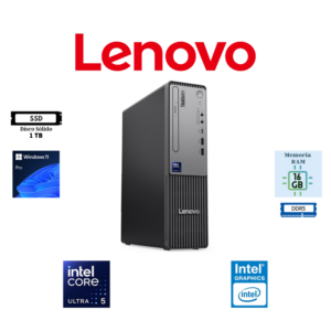 COMPUTADORA DESKTOP LENOVO THINKCENTRE NEO 50S GEN 6 SFF INTEL CORE ULTRA 5 225 16GB RAM DDR5 5600MHZ 1TB SSD M.2 NVME INTEL GRAPHICS WINDOWS 11 PRO