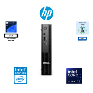 COMPUTADORA DESKTOP PC DELL PRO MICRO RM6YP INTEL CORE ULTRA 7 265T 16GB DDR5 512GB SSD INTEL GRAPHICS WINDOWS 11 PRO