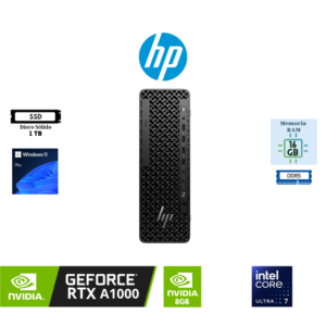 COMPUTADORA DESKTOP PC WORKSTATION HP Z2 SFF G1I INTEL CORE ULTRA 7 265 16GB DDR5 1TB SSD NVIDIA RTX A1000 8GB WINDOWS 11 PRO