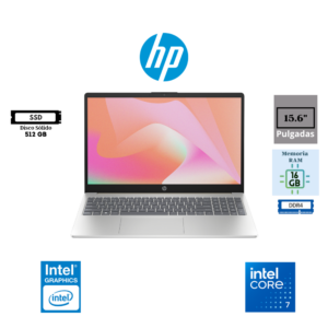 LAPTOP HP 15-FD0374LA 15.6" FHD INTEL CORE 7 150U 16GB DDR5 512GB SSD INTEL GRAPHICS