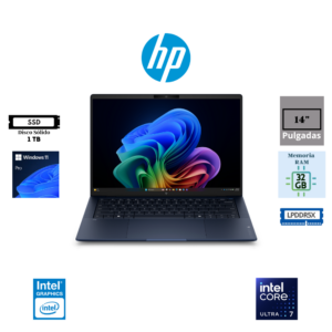 LAPTOP HP ELITEBOOK X NEXT GEN AI G2I 14" INTEL CORE ULTRA 7 356H 32GB LPDDR5X 1TB SSD INTEL GRAPHICS WUXGA WINDOWS 11 PRO