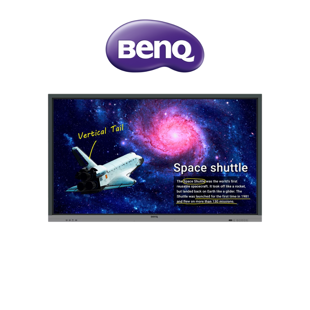 PANTALLA INTERACTIVA BENQ RE6501 65" 4K UHD IPS 400NITS 3GB RAM 32GB EMMC ANDROID 8.0 HDMI USB-A VGA DISPLAYPORT