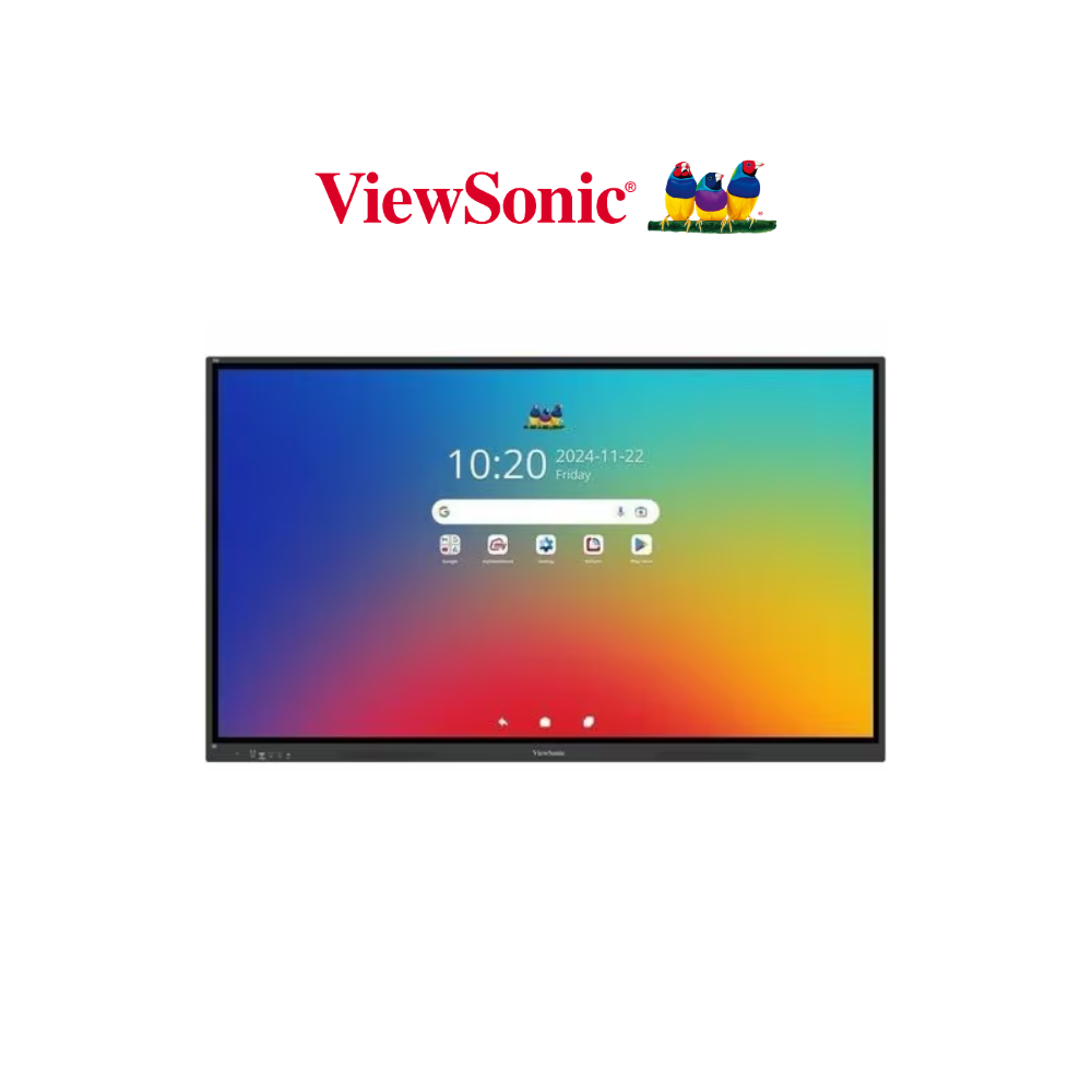 PANTALLA INTERACTIVA VIEWSONIC VIEWBOARD IFP6534 65" 4K UHD TOUCH ANDROID 14 EDLA 8GB RAM 128GB EMMC 450NITS HDMI USB-C 40 PUNTOS TÁCTILES