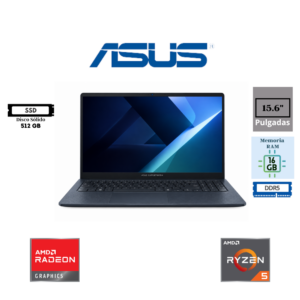 LAPTOP ASUS EXPERTBOOK BM1503CDA-S72310 15.6" AMD RYZEN 5 7535U 16GB DDR5 512GB SSD AMD RADEON
