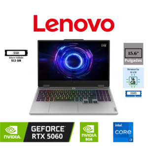 LAPTOP GAMING LENOVO LOQ 15IRX10 15.6" INTEL CORE I7-13645HX 16GB DDR5 512GB SSD NVIDIA GEFORCE RTX 5060 8GB FHD IPS 144HZ FREEDOS