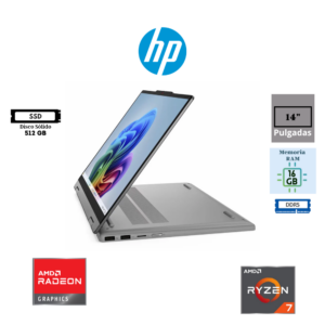 LAPTOP LENOVO IDEAPAD 5 2-EN-1 14AHP10 14" AMD RYZEN 7 250 16GB DDR5 512GB SSD AMD RADEON WUXGA IPS TOUCHSCREEN