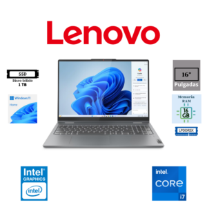 LAPTOP LENOVO IDEAPAD 5I 2-EN-1 16" INTEL CORE 7 150U 16GB LPDDR5X 1TB SSD INTEL GRAPHICS WUXGA TOUCHSCREEN WINDOWS 11