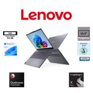 LAPTOP LENOVO IDEAPAD SLIM 3 15Q8X10 15.3" QUALCOMM SNAPDRAGON X PLUS X1-26-100 16GB LPDDR5X 512GB SSD QUALCOMM ADRENO WINDOWS 11 HOME