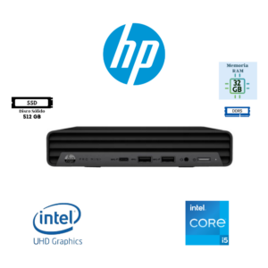 COMPUTADORA DESKTOP HP PRO SFF 400 G9 MINI INTEL CORE I5-14500T 32GB DDR5 512GB SSD WINDOWS 11 PRO