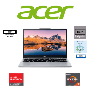 LAPTOP ACER ASPIRE AL15-48P-R6GN 15.6″ FHD IPS AMD RYZEN 7 5825U 8GB RAM DDR4 512GB SSD AMD RADEON GRAPHICS FREEDOS