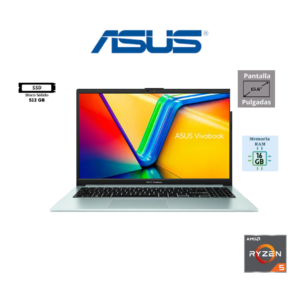 LAPTOP ASUS VIVOBOOK GO 15 E1504FA-BQ2937 15.6″ FHD IPS AMD RYZEN 5-40 16GB RAM 512GB SSD