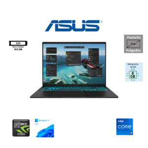 LAPTOP GAMING ASUS GAMING V16 V3607VJ-TK286W 15.6″ FHD 144HZ INTEL CORE 7-240H 8GB RAM DDR5 512GB SSD NVIDIA GEFORCE RTX 3050 6GB WINDOWS 11 HOME