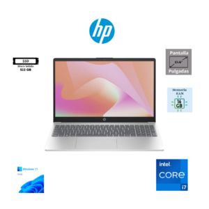 LAPTOP HP 15-FD0127DX 15.6″ FHD IPS TACTIL INTEL CORE 7-150U 16GB RAM DDR5 512GB SSD WINDOWS 11 HOME