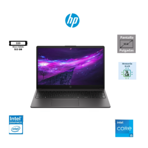 LAPTOP HP 250R G10 15.6" INTEL CORE 5 120U 16GB RAM DDR4 512GB SSD FREEDOS