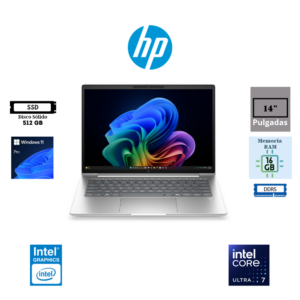 LAPTOP HP ELITEBOOK 6 G2I 14" WUXGA INTEL CORE ULTRA 7 355 16GB RAM 512GB SSD WINDOWS 11 PRO