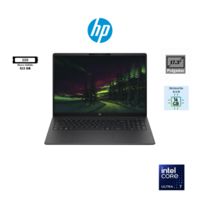 LAPTOP HP OMNIBOOK 3 17-DG0107DX 17.3″ FHD IPS INTEL CORE ULTRA 7-255U 16GB RAM DDR5 512GB SSD WINDOWS 11 HOME