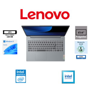 LAPTOP LENOVO IDEAPAD SLIM 3 15ITN9 INTEL N150 128GB UFS 8GB DDR5 INTEGRATED INTEL GRAPHICS 15.6 FHD (1920X1080) WINDOWS 11 HOME COLOR ARCTIC GREY