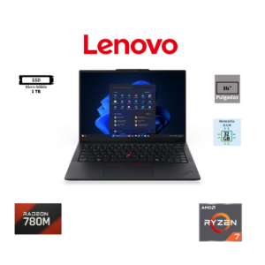 LAPTOP LENOVO THINKPAD E16 GEN 3 16" WUXGA AMD RYZEN 7 250 32GB RAM DDR5 1TB SSD AMD RADEON 780M GRAPHICS WINDOWS 11 PRO
